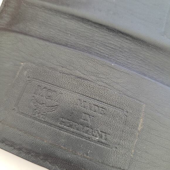 MCM Visetos Black Wallet Key Case Holder Designer Trifold Signature Small Box - Picture 6 of 12